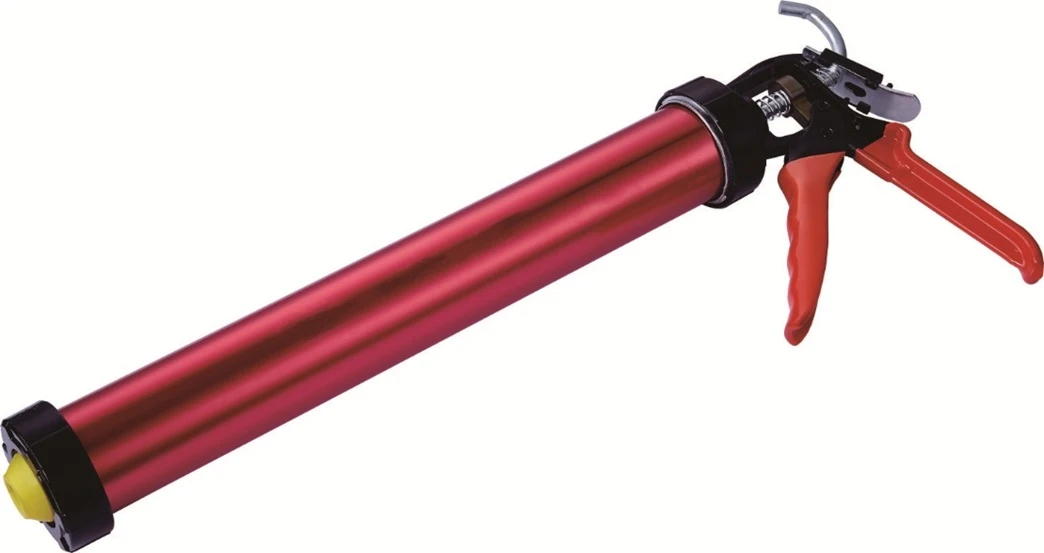 Pito na tmel hlinkov zatvoren RED 600ml Príslušenstvo k tmelom, lepidlám: Pištoľ na tmel hliníková zatvorená RED 600ml